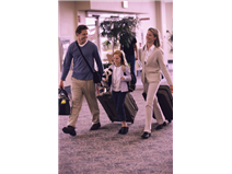 family luggage airport