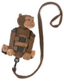 2 in 1 Harness Buddy - Brown Monkey