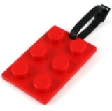 Lego Luggage Tag - Red