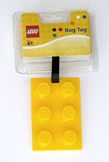 Lego luggage tag - Yellow
