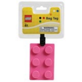 Lego luggage tag - pink