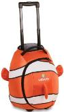 LittleLife Wheelie Luggage - Fish