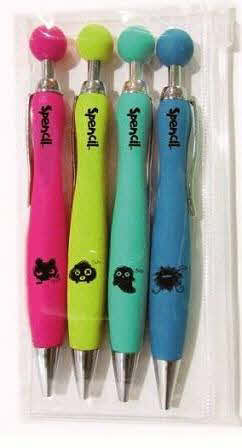 Spencil - Scruffs 4 Pen Set