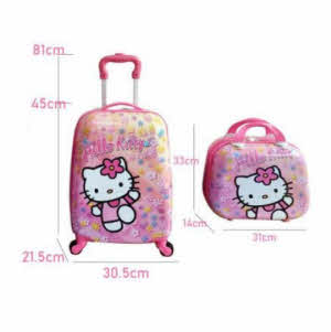 Hello Kitty kids hard case luggage - Luggage and tote sizings