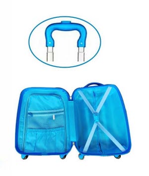 Thomas and Friends kids hard case luggage - 40cm - inside