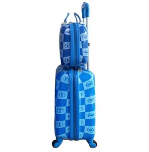 Thomas and Friends kids hard case luggage and tote set - 40cm - side
