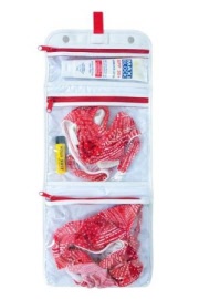 at-travel wet bags - red - unfolded