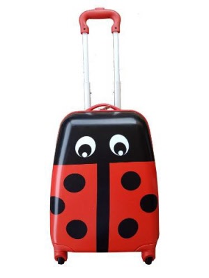 Hard Shell Child Wheelie Luggage - Ladybug