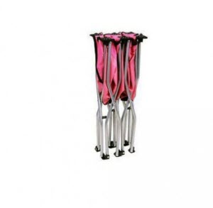 regalo travel bed - pink - folded