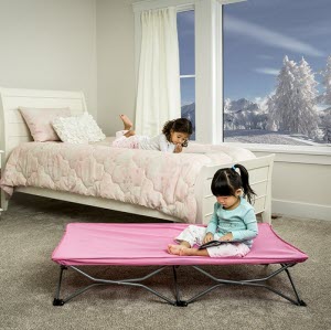 regalo travel bed - pink - handy for sleepovers